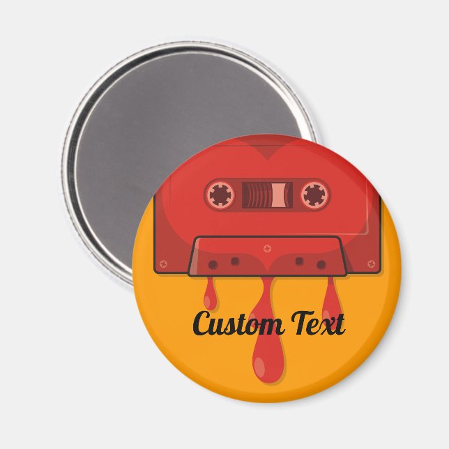 Röd kaskassettmagett magnet (Front/Back)