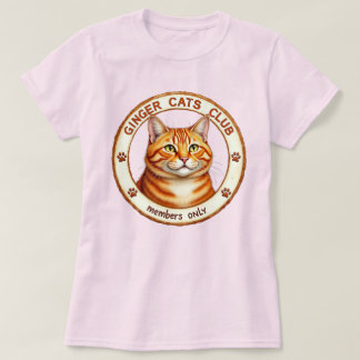 Röd katt 'Röda Katters Klubb', röd färgad katt T Shirt