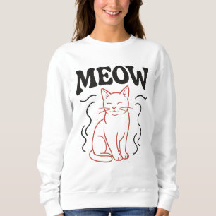 Röd katt t shirt