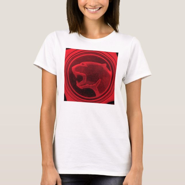 Röd katt tee shirt (Framsida)