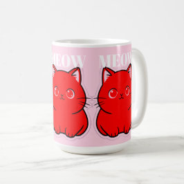 RÖD KATTUNGE KAFFEMUGG