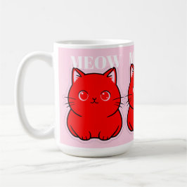 RÖD KATTUNGE KAFFEMUGG