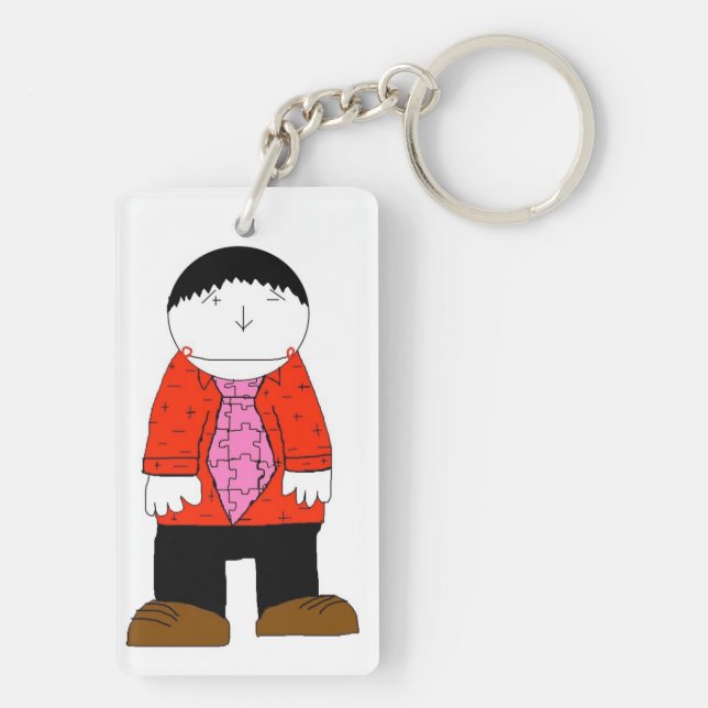 Röd keychain för Mr.Slope (Baksidan)