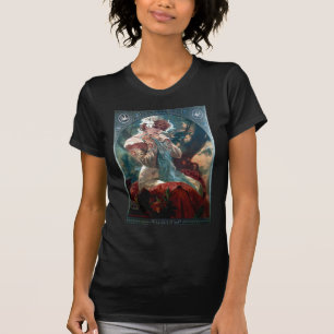 Röd klänning Mucha för Lefevre-Utile art T-shirt