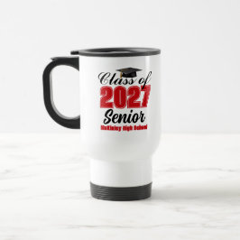 Röd klass 2027 Senior Anpassad High School Resemugg