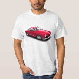 Röd klassiker tyska Ghia på vitT-tröja Tee Shirt