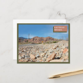 Röd klippkanjon Natur Las Vegas Nevada Öken  Vykort