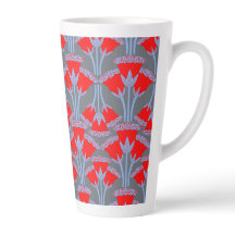 Röd klocka kaffekopp | One Owl Artist
