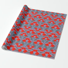 Röd klocka presentpapper