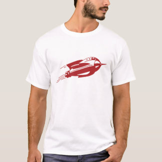 Röd knubbig skjorta för klassiker t-shirt