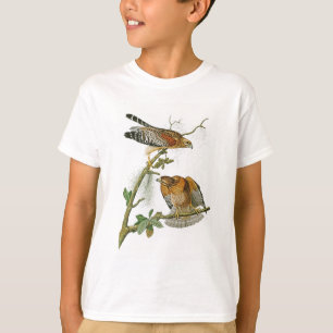 Röd-knuffade hökJohn Audubon fåglar av Amerika T-shirt