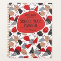 Röd, kol och vit Abstrakt