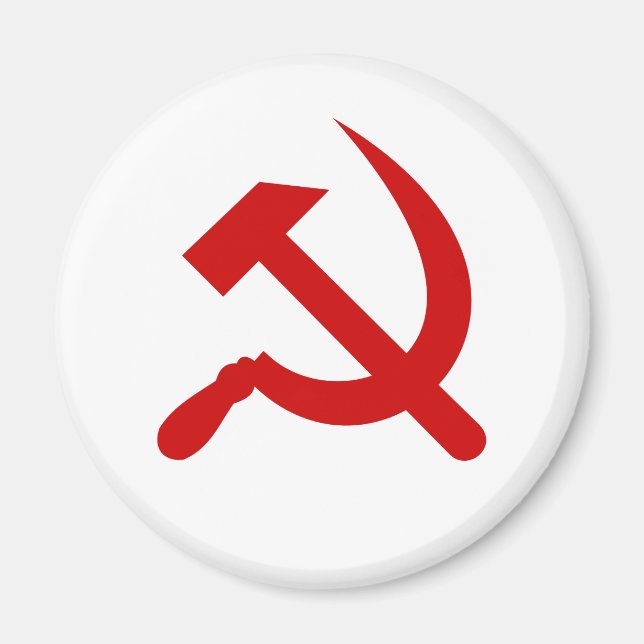 Röd kommunism hämmar och avskyr magnet (Framsidan)