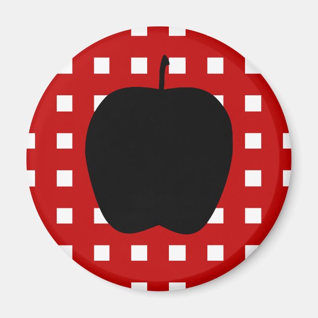 Röd kontrollerad med Apple Silhouette Magnet (Framsidan)