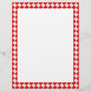 Röd kontrollerad Picnic Tablecloth-bakgrund Reklamblad
