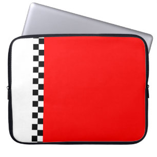 röd kontrollerad rand laptop fodral