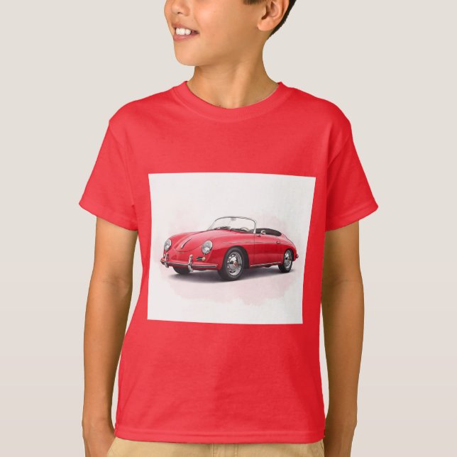 Röd konvertibel, insamling av Natasha US T Shirt (Framsida)