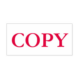 Röd kopia självfärgande stämpel