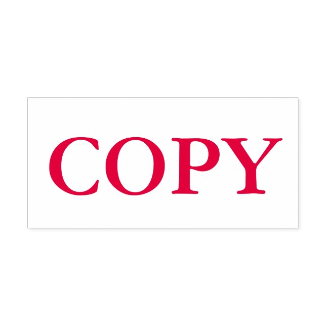Röd kopia självfärgande stämpel (Design)
