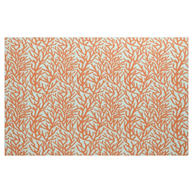 Röd korall Sea Grönt Ocean Tyg (Fat Quarter)