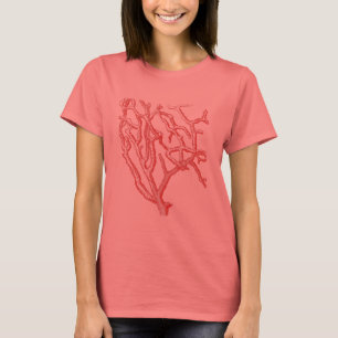 Röd korall t shirt