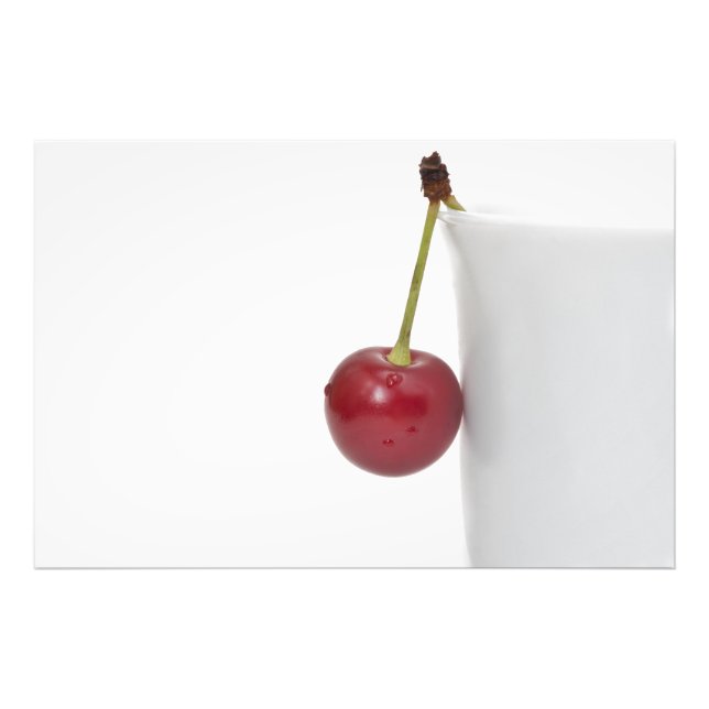 Röd körsbärsberry fototryck (Framsidan)