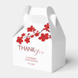 Röd körsbärsblomning Bröllopsdusch för bruden Presentaskar