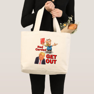 Röd kort Totebag Jumbo Tygkasse