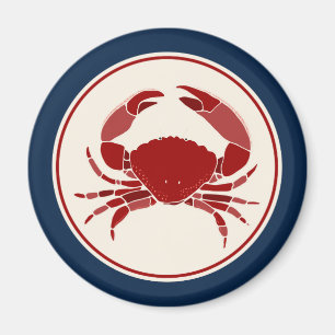Röd krabba magnet