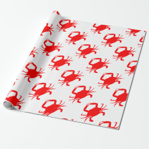 Röd krabba presentpapper