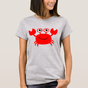 röd krabba t shirt
