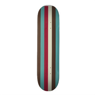 Röd kräm för kall Retro Aqua för 70-talrandar brun Mini Skateboard Bräda 18,5 Cm