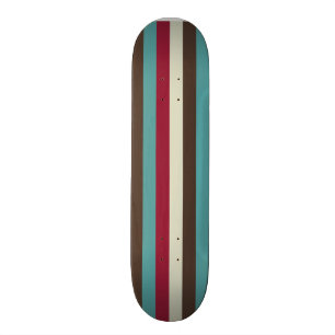 Röd kräm för kall Retro Aqua för 70-talrandar Mini Skateboard Bräda 18,5 Cm