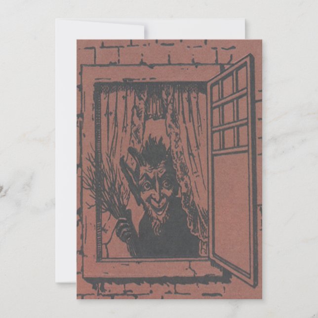 Röd Krampus Fönsterbrytare (Framsida)