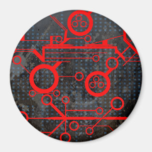 Röd krets magnet