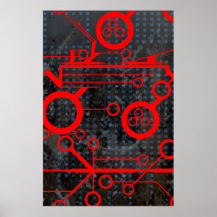 Röd krets poster