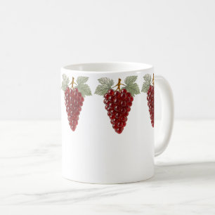 Röd kristalldruva kaffemugg