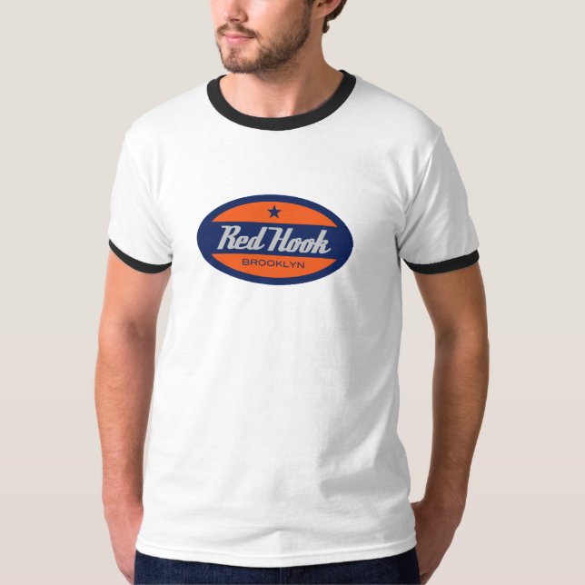 Röd krok tee shirt (Framsida)