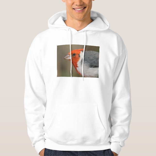 Röd krönad kardinal sweatshirt (Framsida)