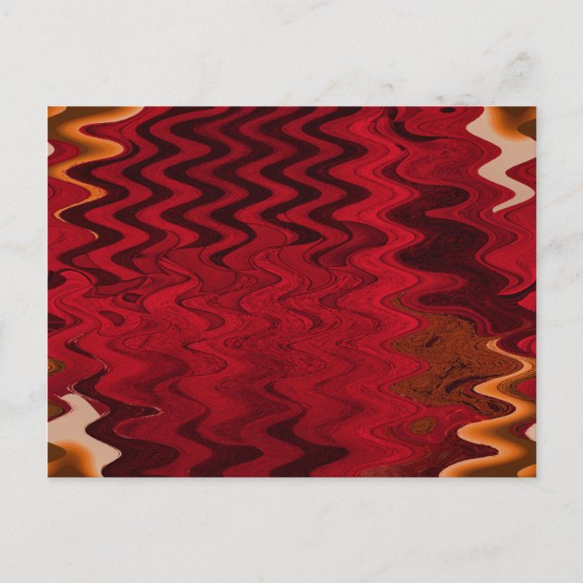 röd krusning vykort (Framsida)