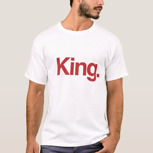 Röd kung tee shirt (Framsida)