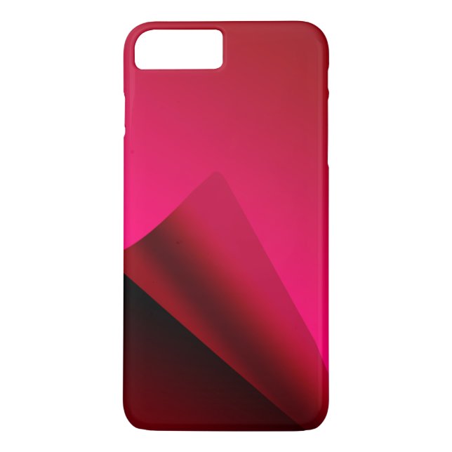 Röd kurvbakgrund Case-Mate iPhone skal (Baksida)