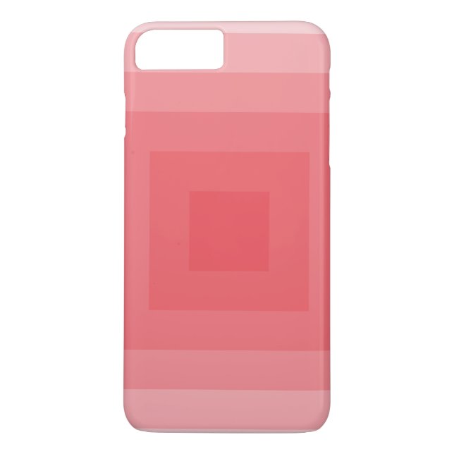 Röd kvadratgeometri Case-Mate iPhone skal (Baksida)