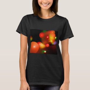 RÖD KVANTUM BUBBLES FRACTAL FÖR ORANGE T SHIRT