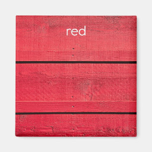 Röd kylskåpmagnet magnet