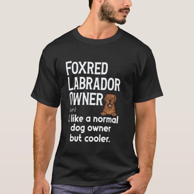 Röd Labrador Retriever Definition Foxred Lab O T Shirt (Framsida)