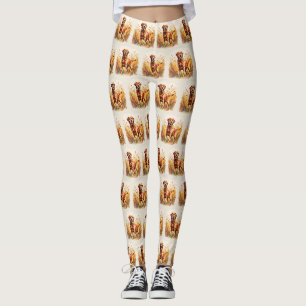Röd Labrador Retriever Hund Leggings