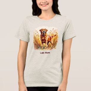 Röd labrador retriever hund t shirt