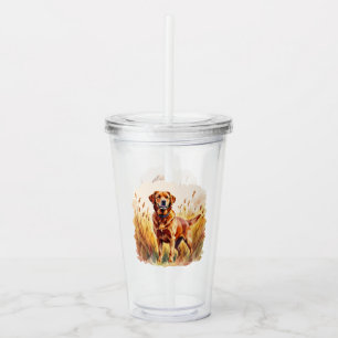 Röd Labrador Retriever Hund Take Away Mugg