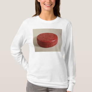 Röd lacquer boxas dekorerat med pioner, 1426-27 t-shirt